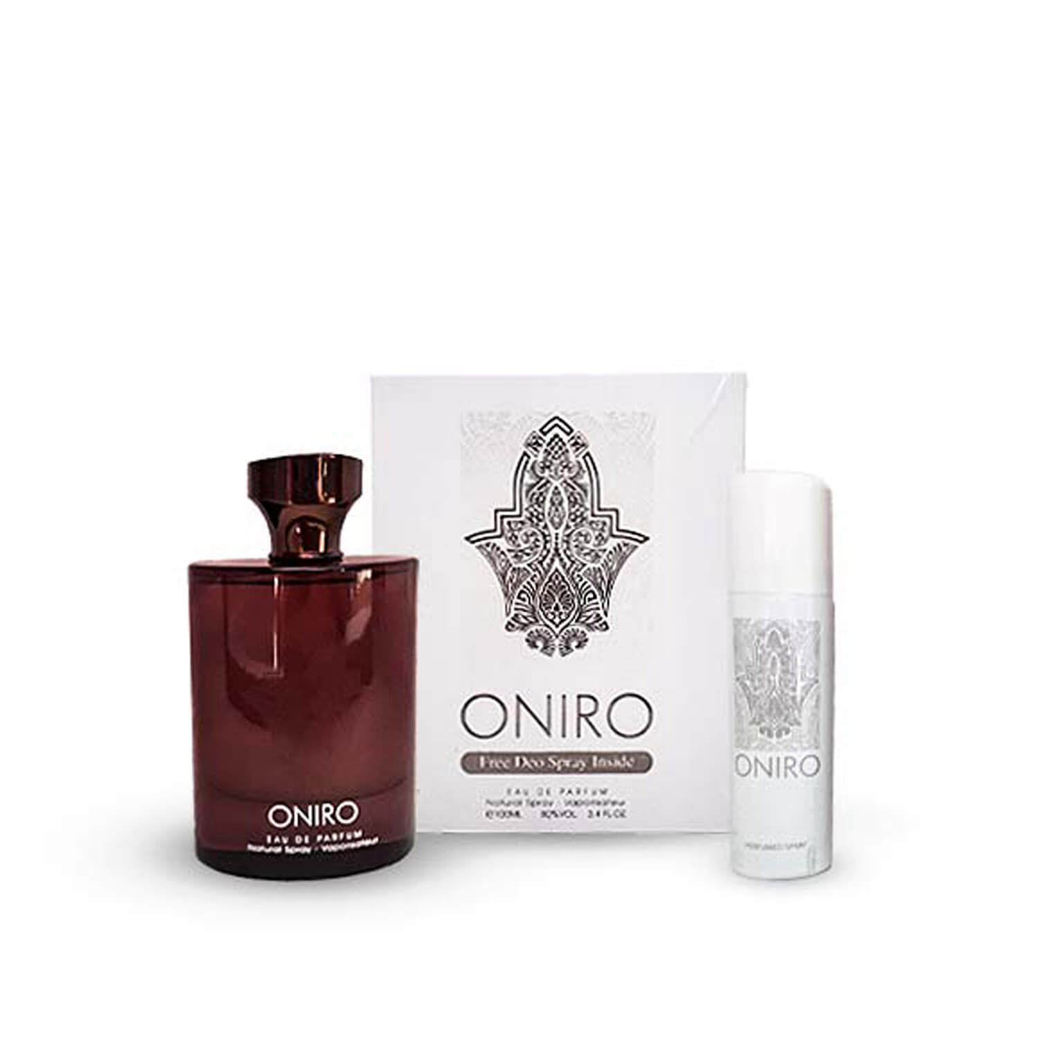 ادکلن اونیرو مردانه فرگرانس ورد 100 میل (همراه با اسپری) / Oniro Fragrance World